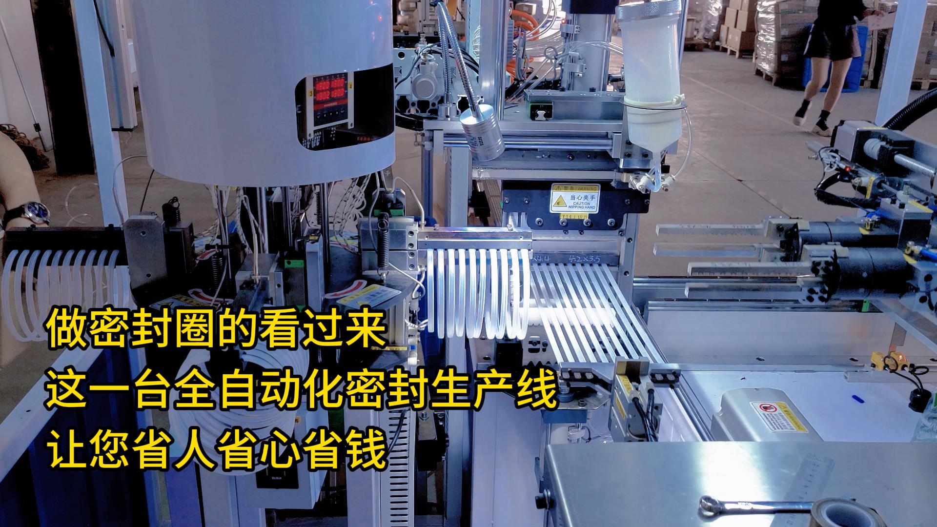做密封圈的看过来，这一台全自动化密封圈生产线让您省人省心省钱