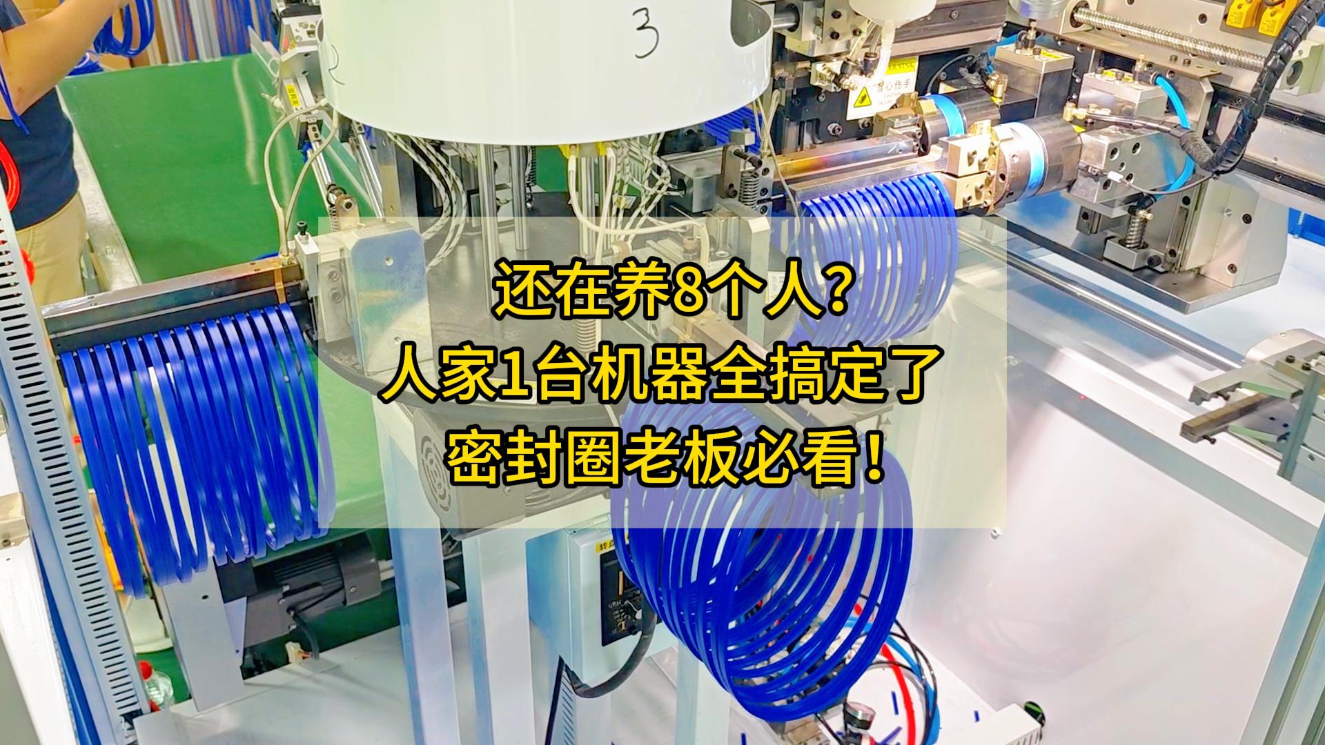还在养8个人？人家1台机器全搞定了！密封圈老板必看！